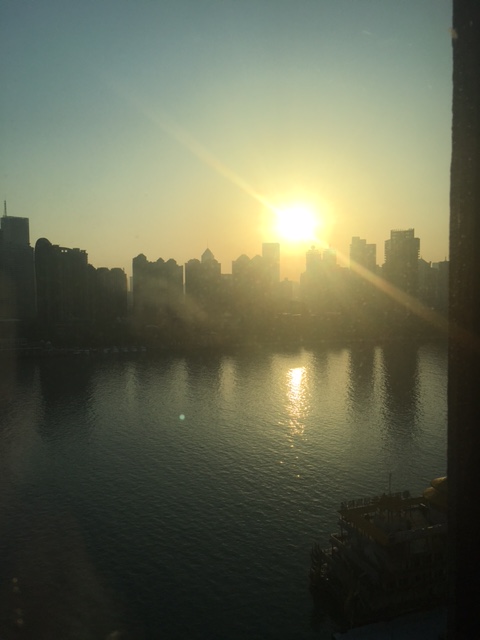 sunrise in shanghai